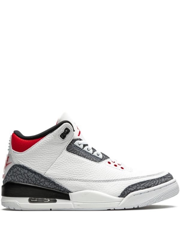 Air Jordan 3 Red Denim sneakers